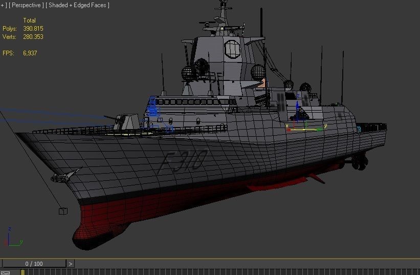 FRIDTJOF NANSEN NORWEGIAN FRIGATE 3D model_15