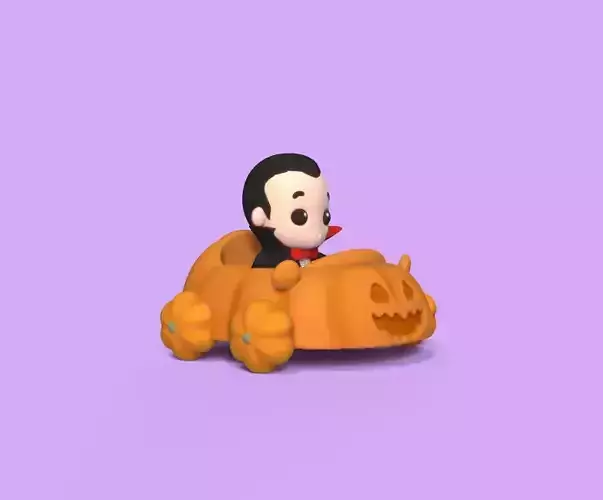 Vampire  Pumpkin Car
