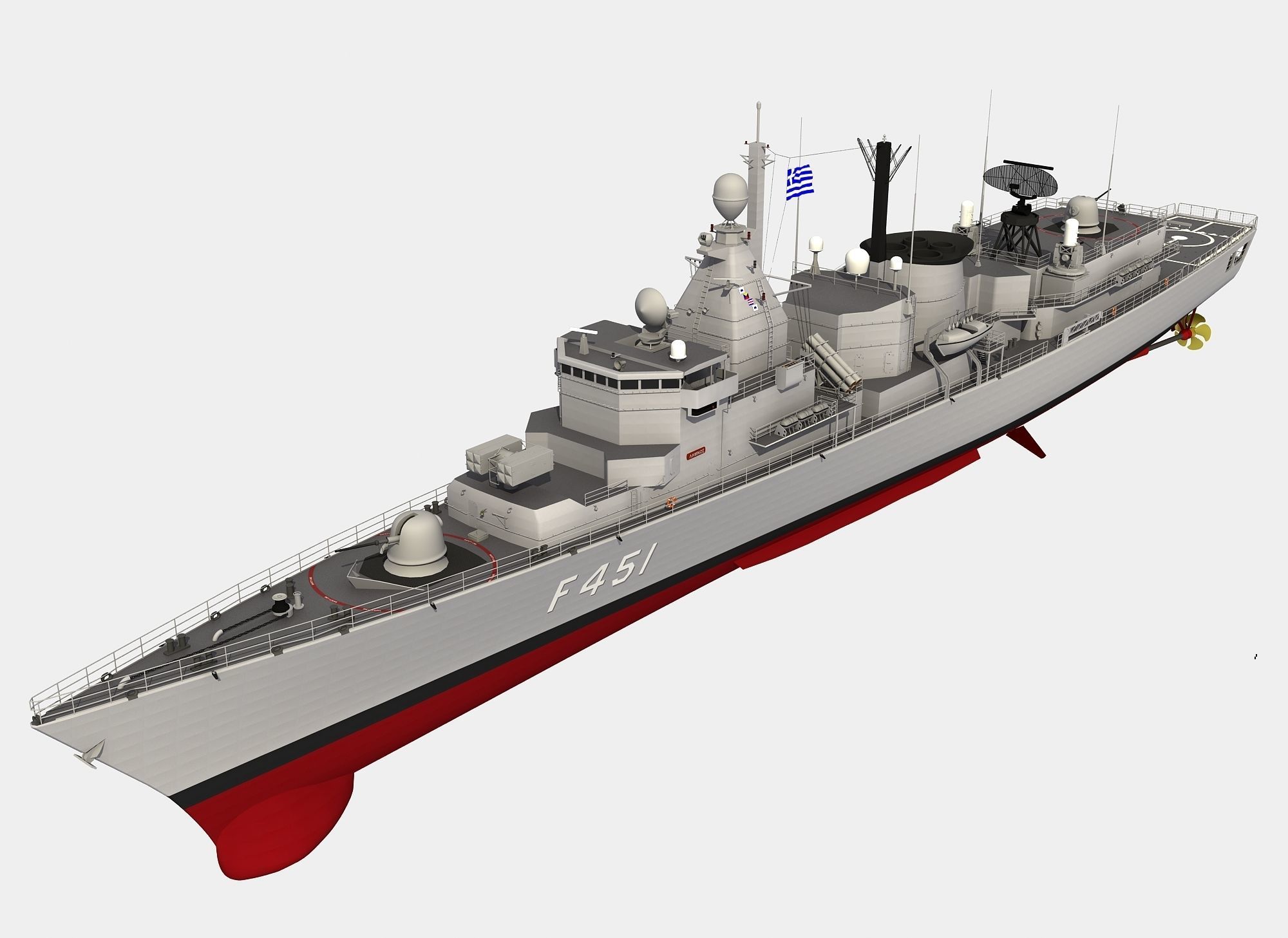 KORTENAER CLASS FRIGATE HS LIMNOS 3D model_1
