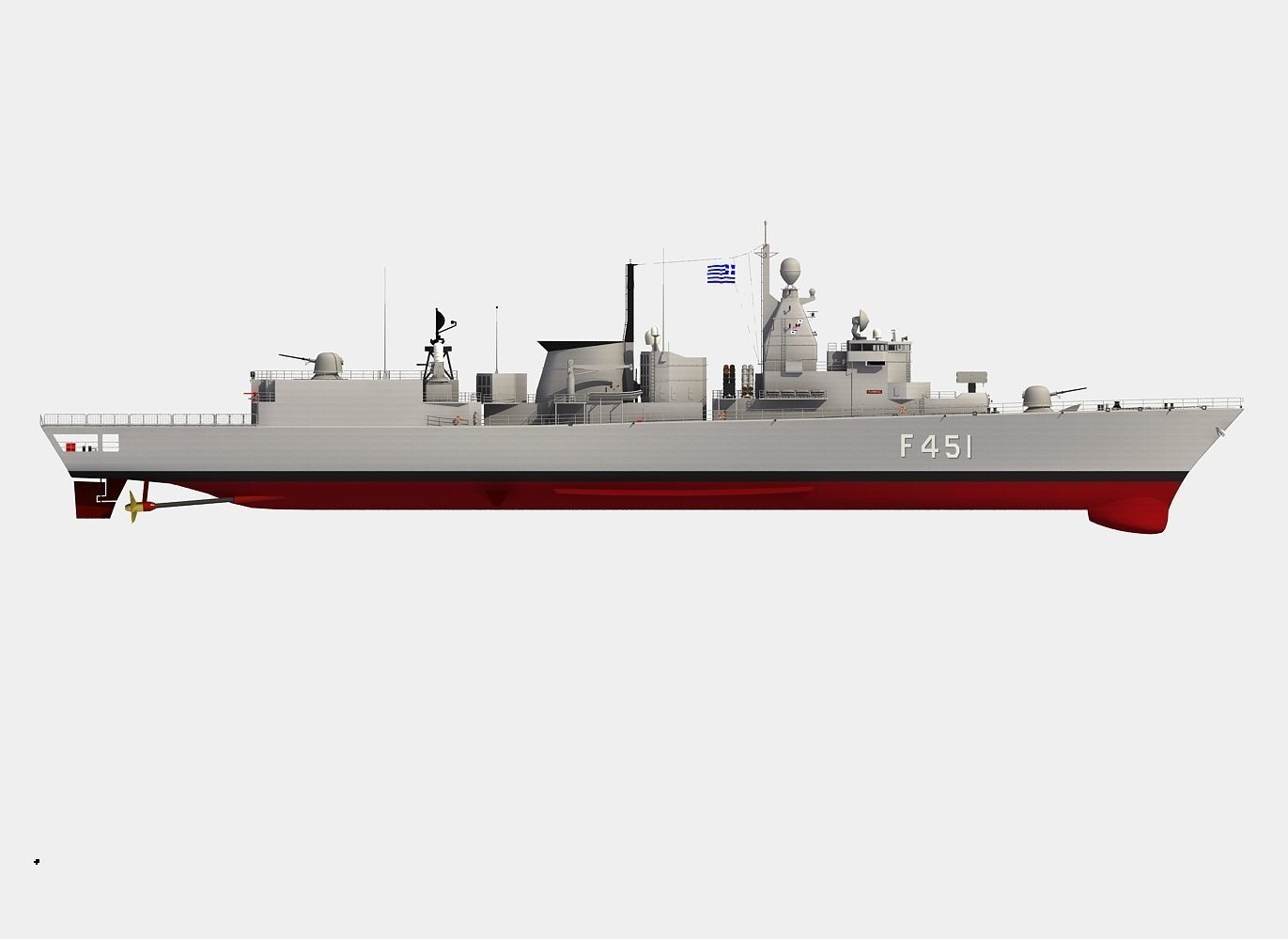 KORTENAER CLASS FRIGATE HS LIMNOS 3D model_14