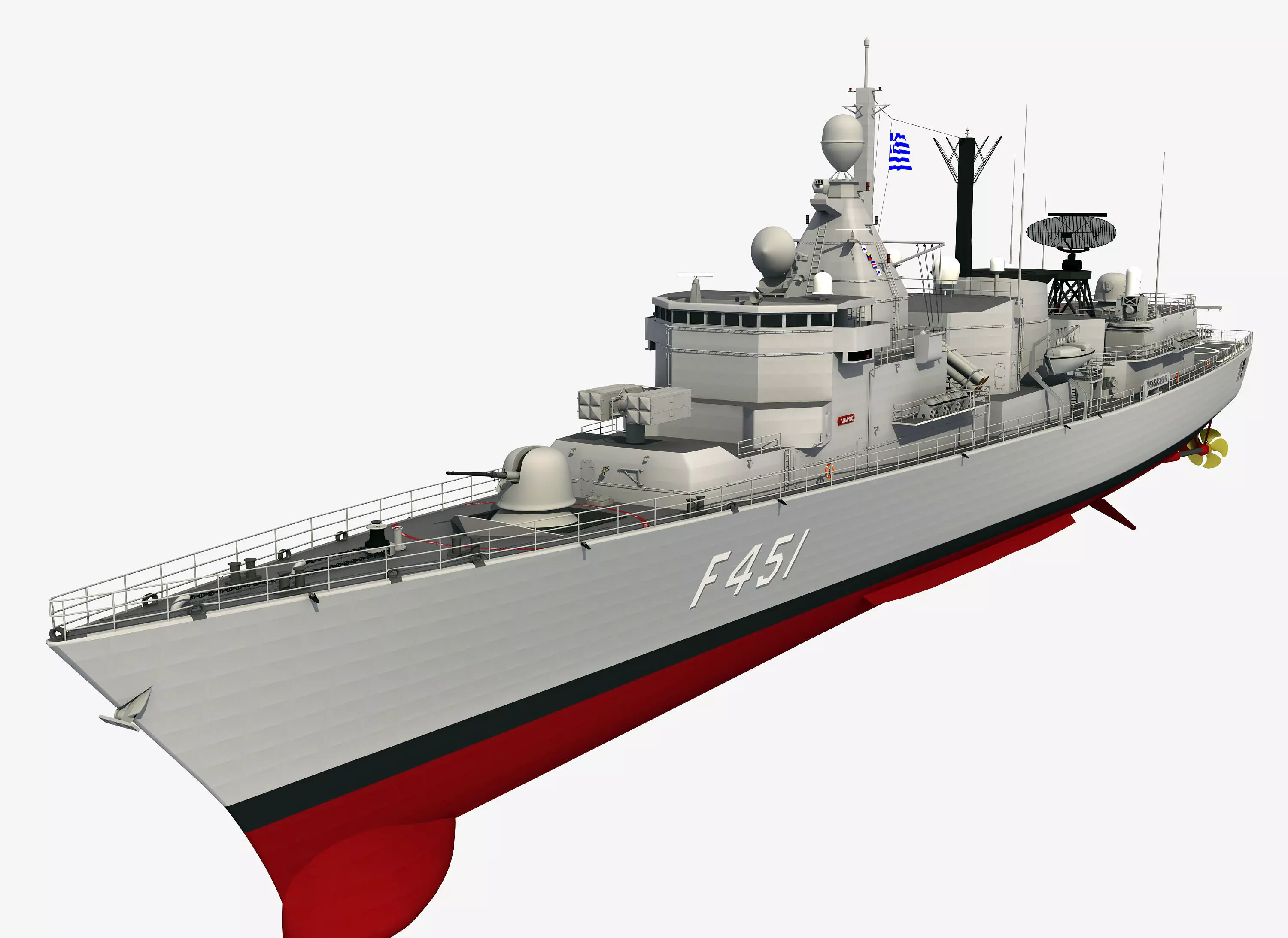 KORTENAER CLASS FRIGATE HS LIMNOS 3D model_0