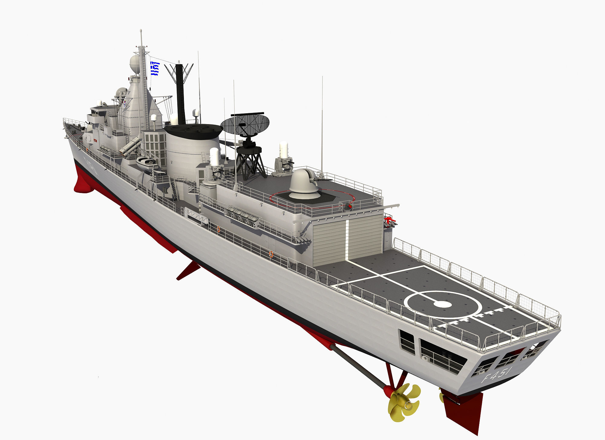 KORTENAER CLASS FRIGATE HS LIMNOS 3D model_6