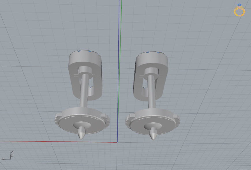 Messika Earrings 3D print model_9