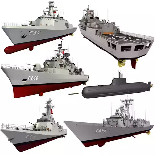 TURKISH NAVAL FORCES 3D model