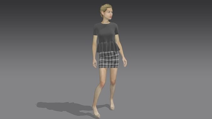 Women Dress 06 Low-poly 3D model