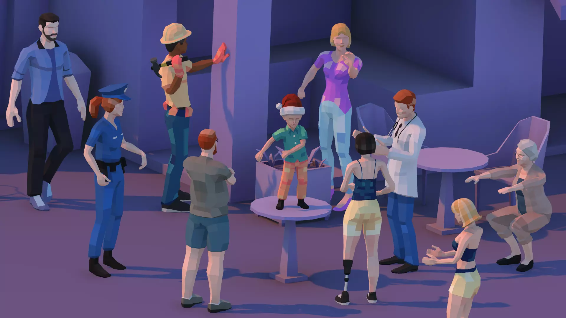 City People Samples Free low-poly 3D model
