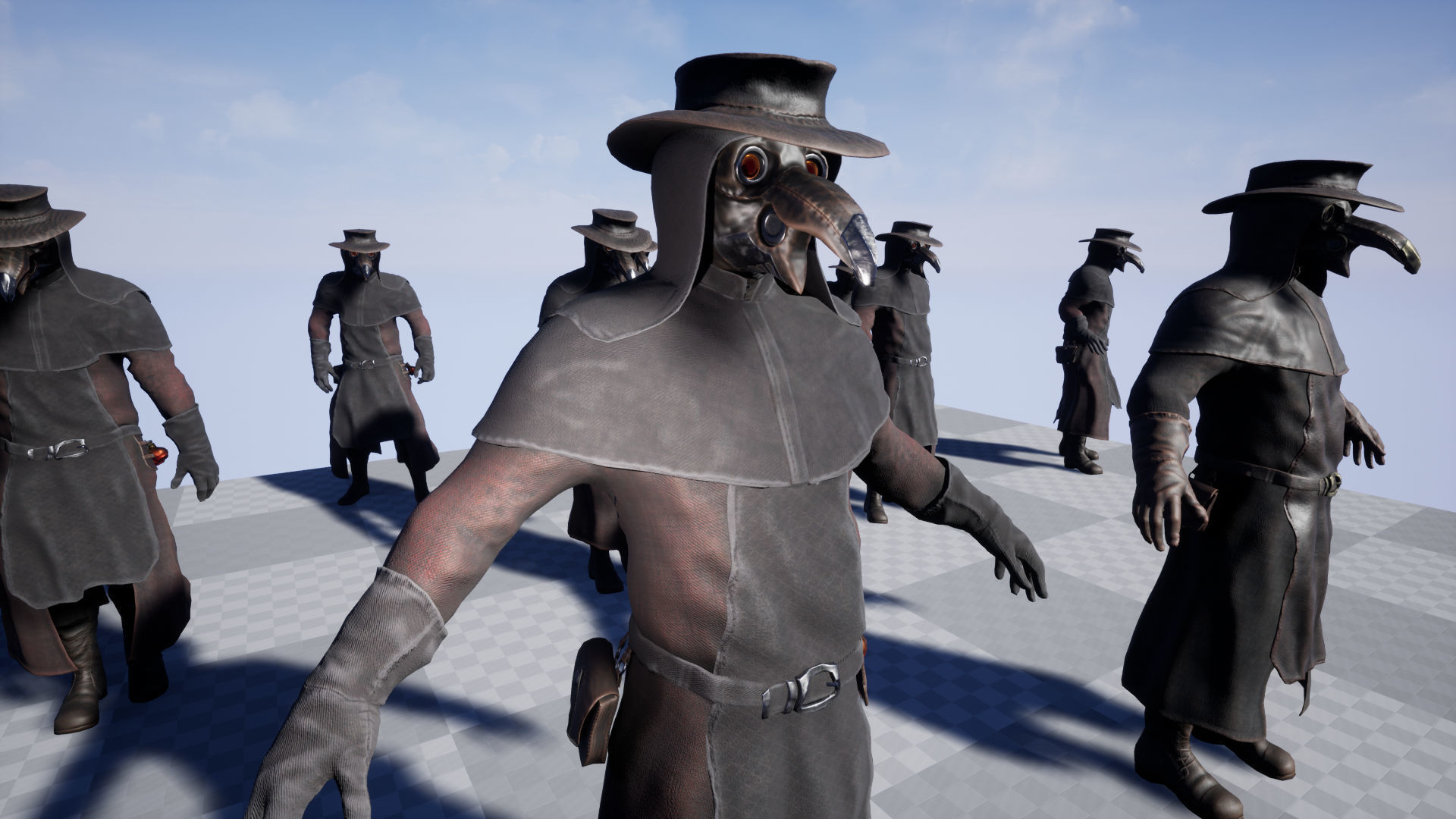 Plague Doctor Low-poly 3D model_16