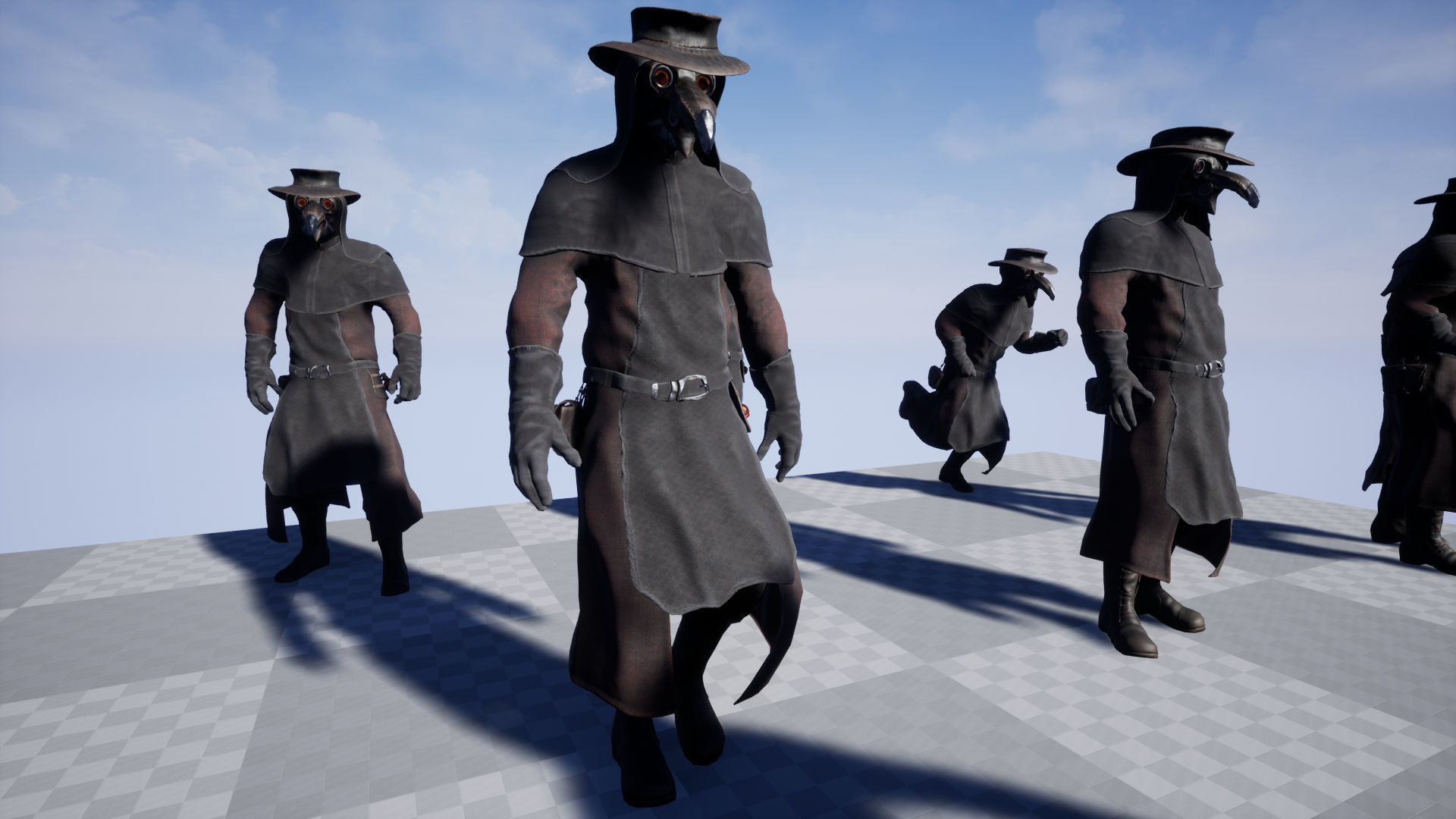 Plague Doctor Low-poly 3D model_17