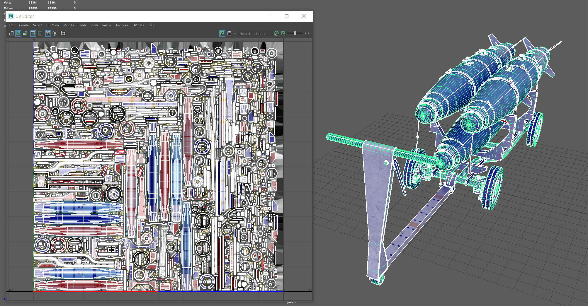 USN MHU-191 Bombs Cart with GBU-38 Laser JDAM bombs Low-poly 3D model_9