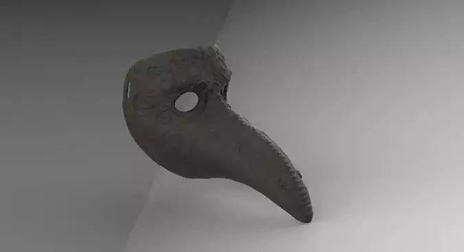 Plague mask doctor ornamented