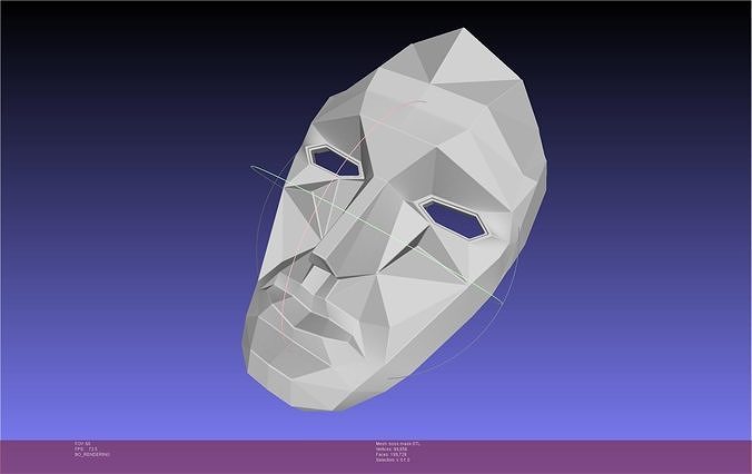 Squid Game Boss Mask 3D print model