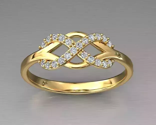 Ring Engagement Infinity 3D print model