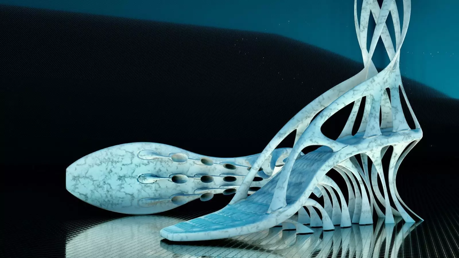 3D Printable Sci-Fi Alien Heels 3D print model_0