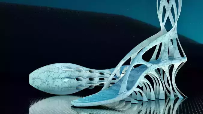 3D Printable Sci-Fi Alien Heels 3D print model