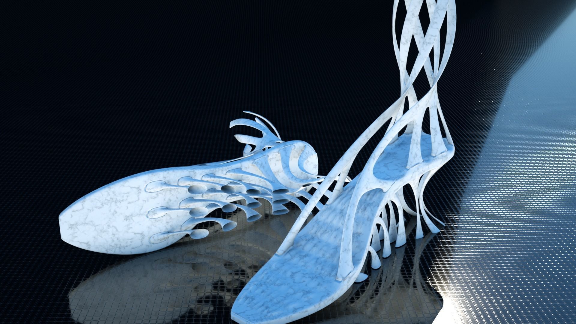3D Printable Sci-Fi Alien Heels 3D print model_3