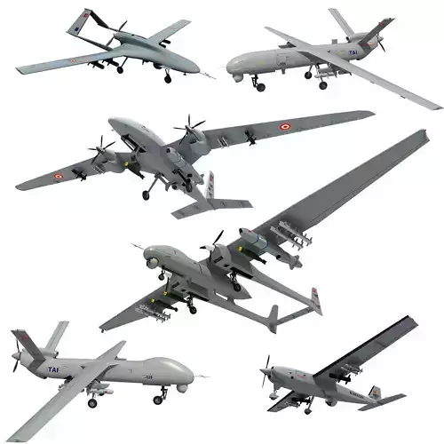 TURKISH UAVs and DRONEs COLLECTION VOL 2 3D model