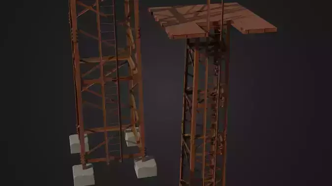 Old Rusty Metal Tower