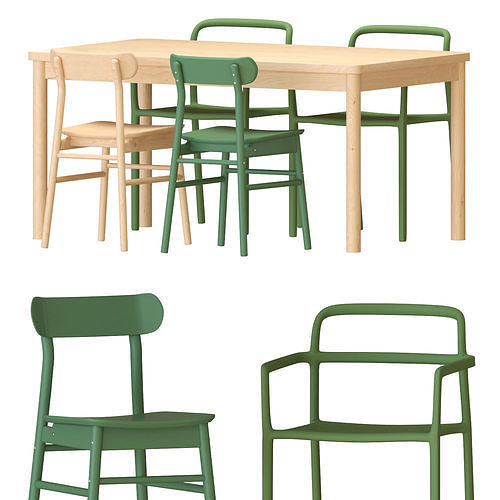  RONNINGE Table And Chairs 3D model