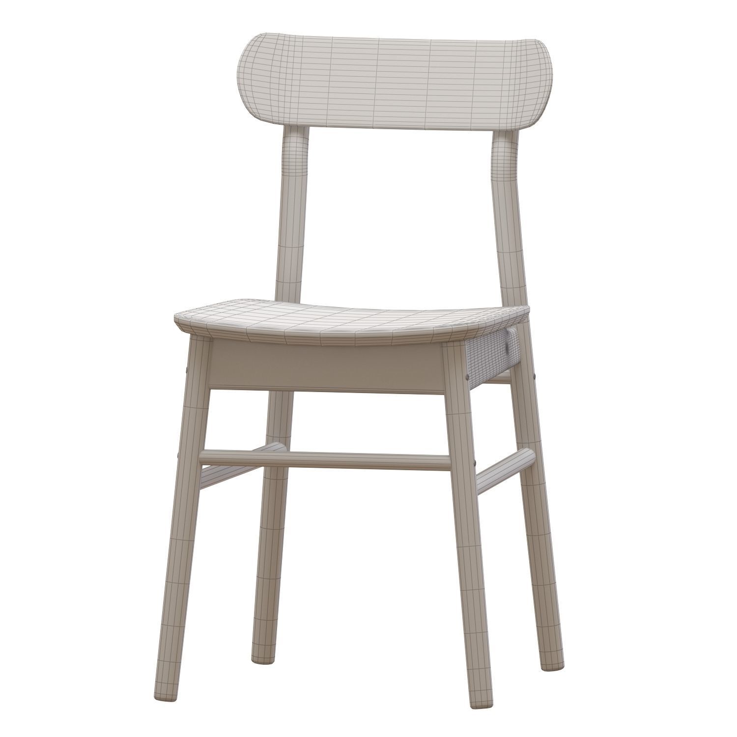 RONNINGE Table And Chairs 3D model_5