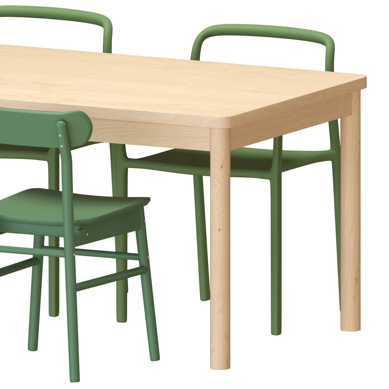 RONNINGE Table And Chairs 3D model_3