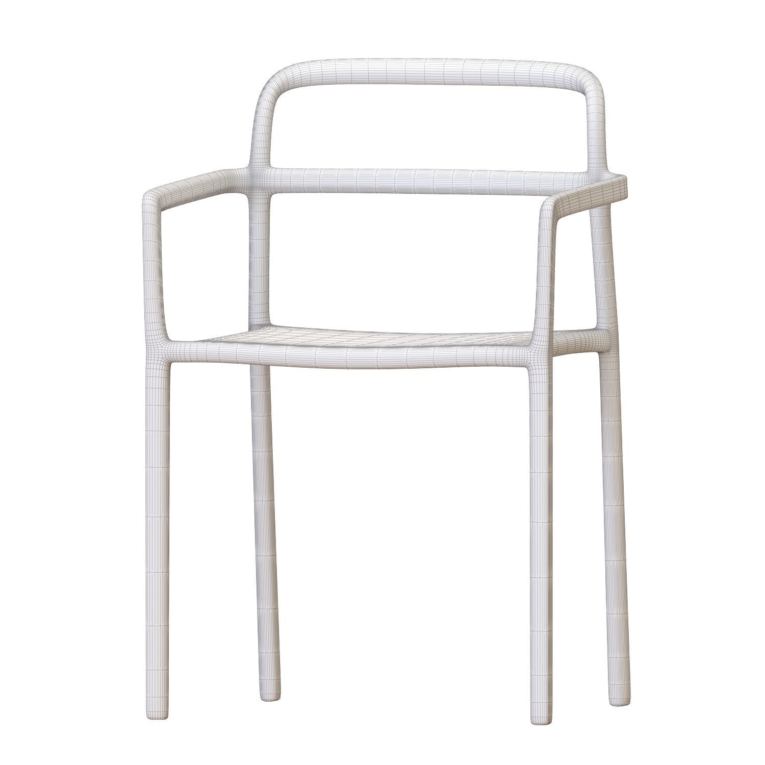 RONNINGE Table And Chairs 3D model_6