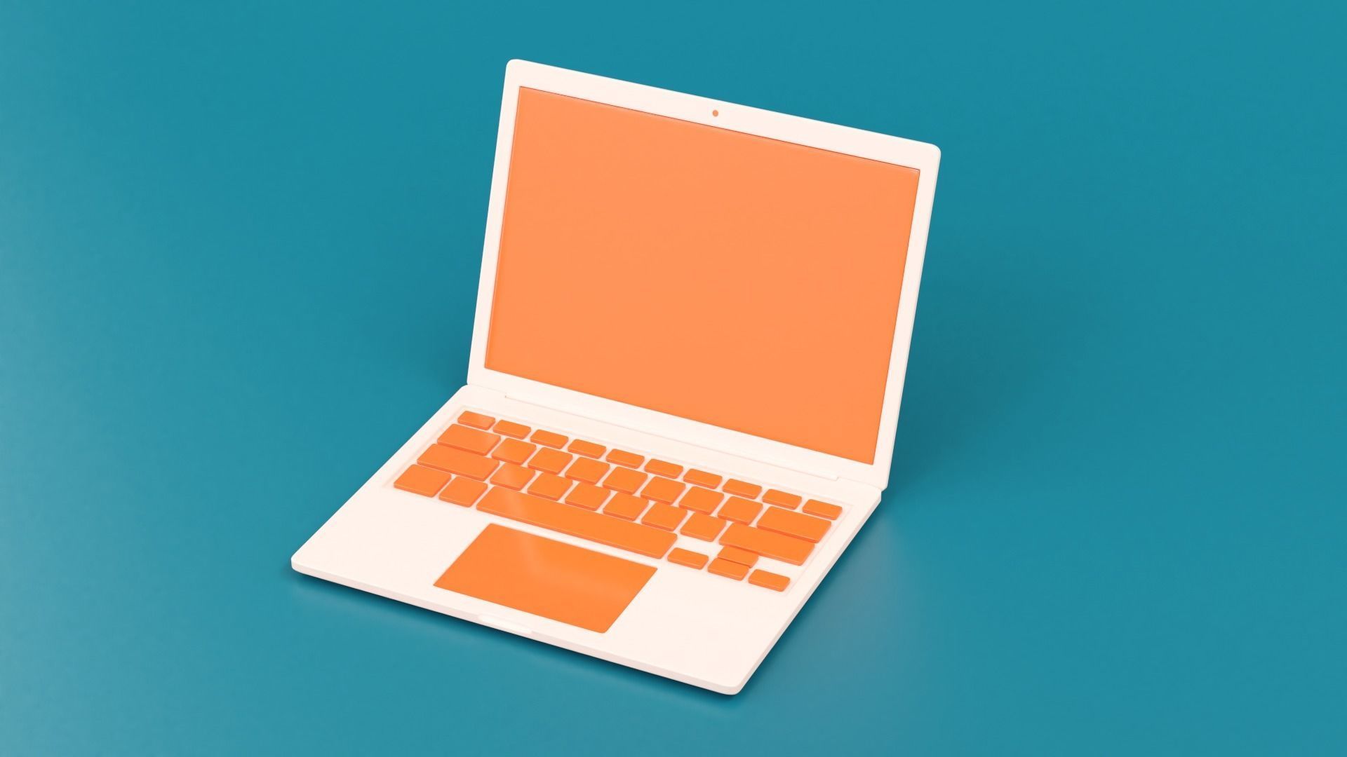 Cartoon Style Apple Products 3D model_2