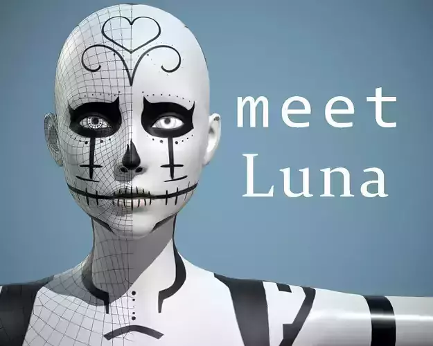 LUNA - Realistic female character