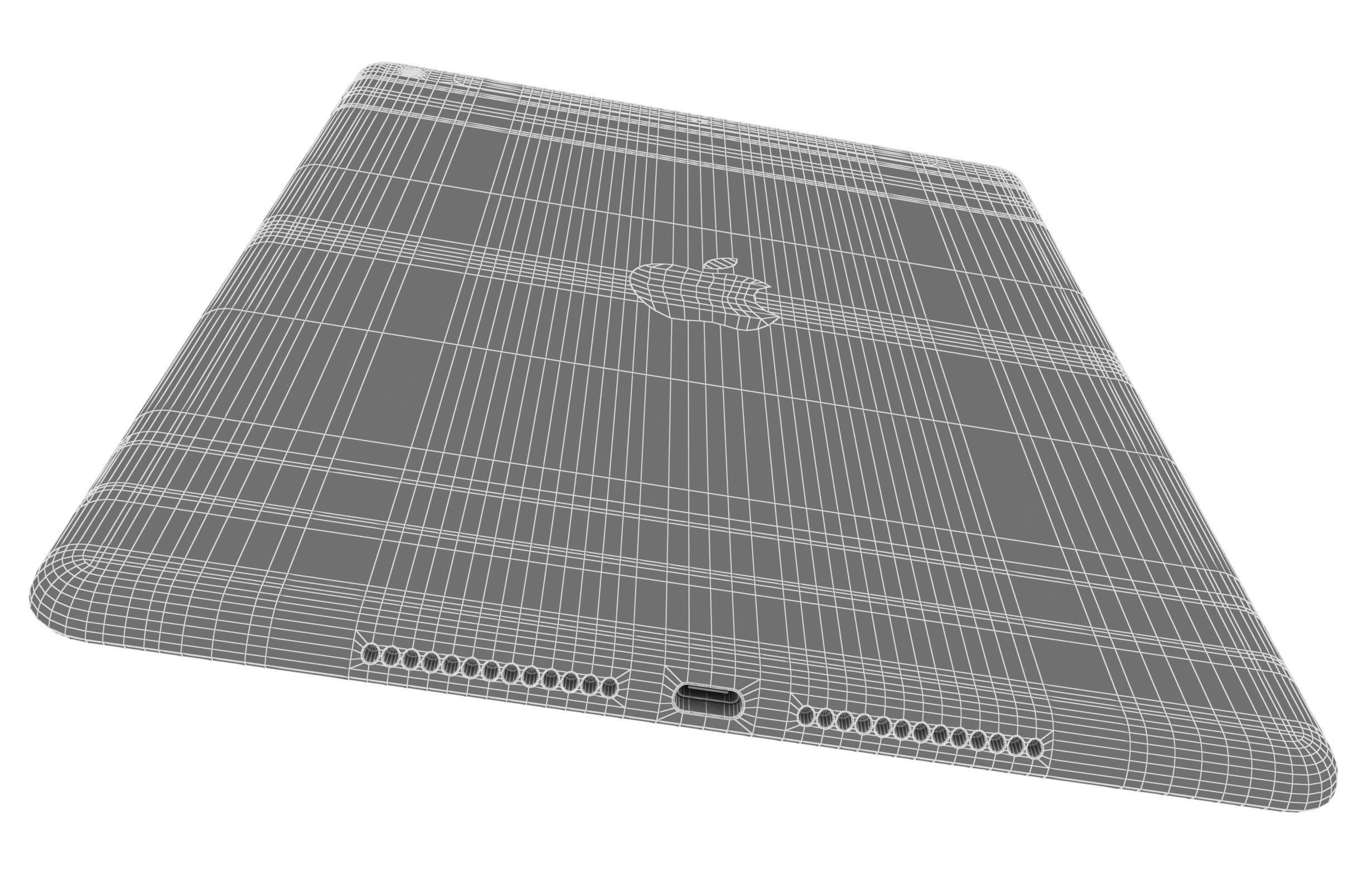 Apple iPad 10 2 2021 9th Gen Space Gray 3D model_21