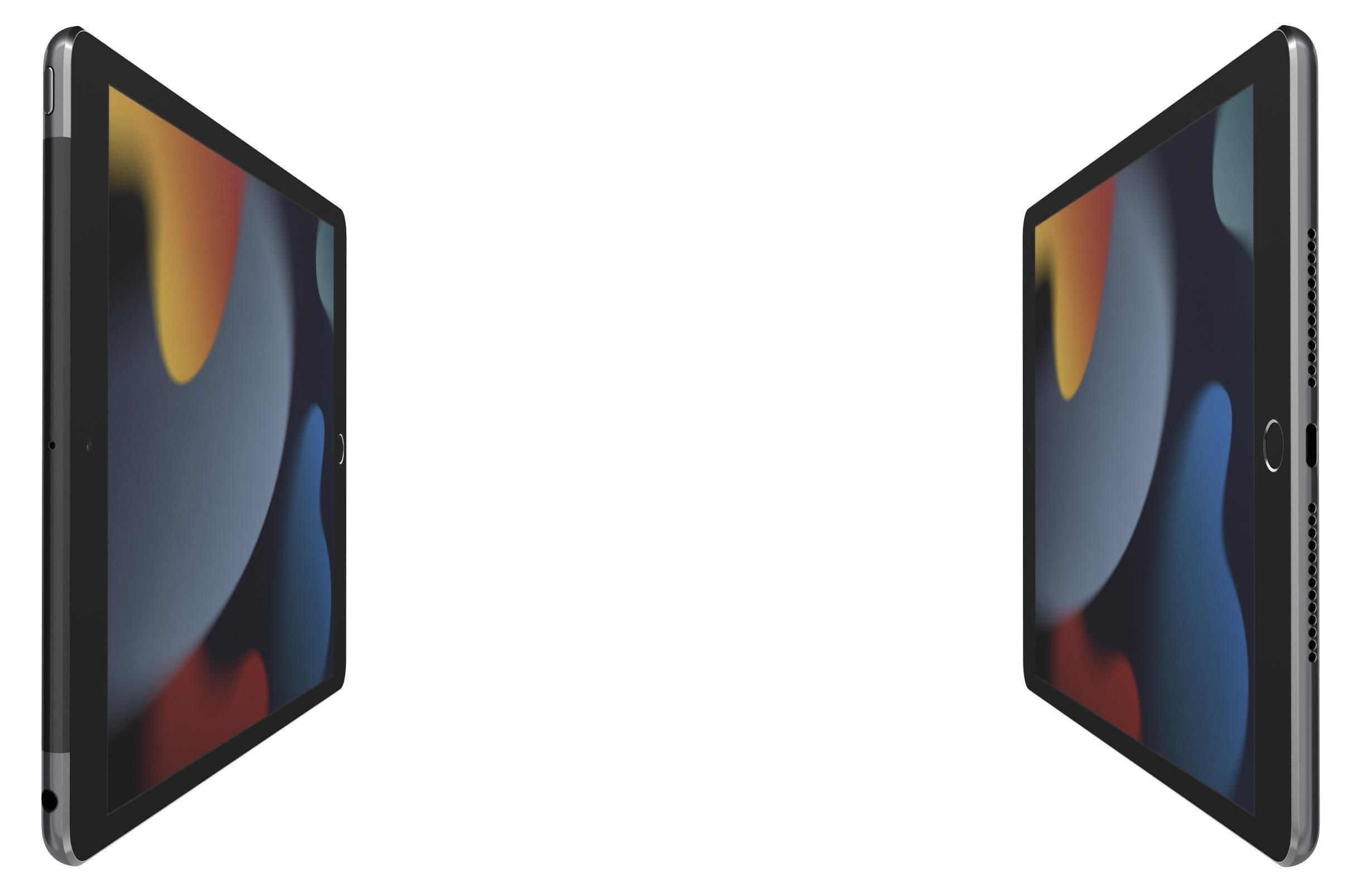 Apple iPad 10 2 2021 9th Gen Space Gray 3D model_8