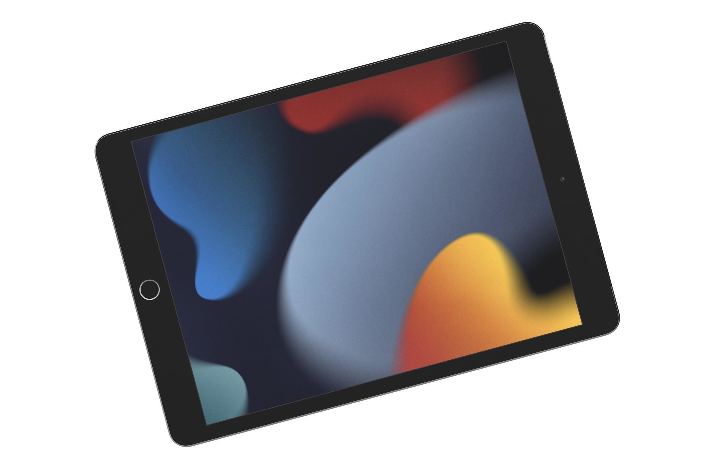 Apple iPad 10 2 2021 9th Gen Space Gray 3D model_10