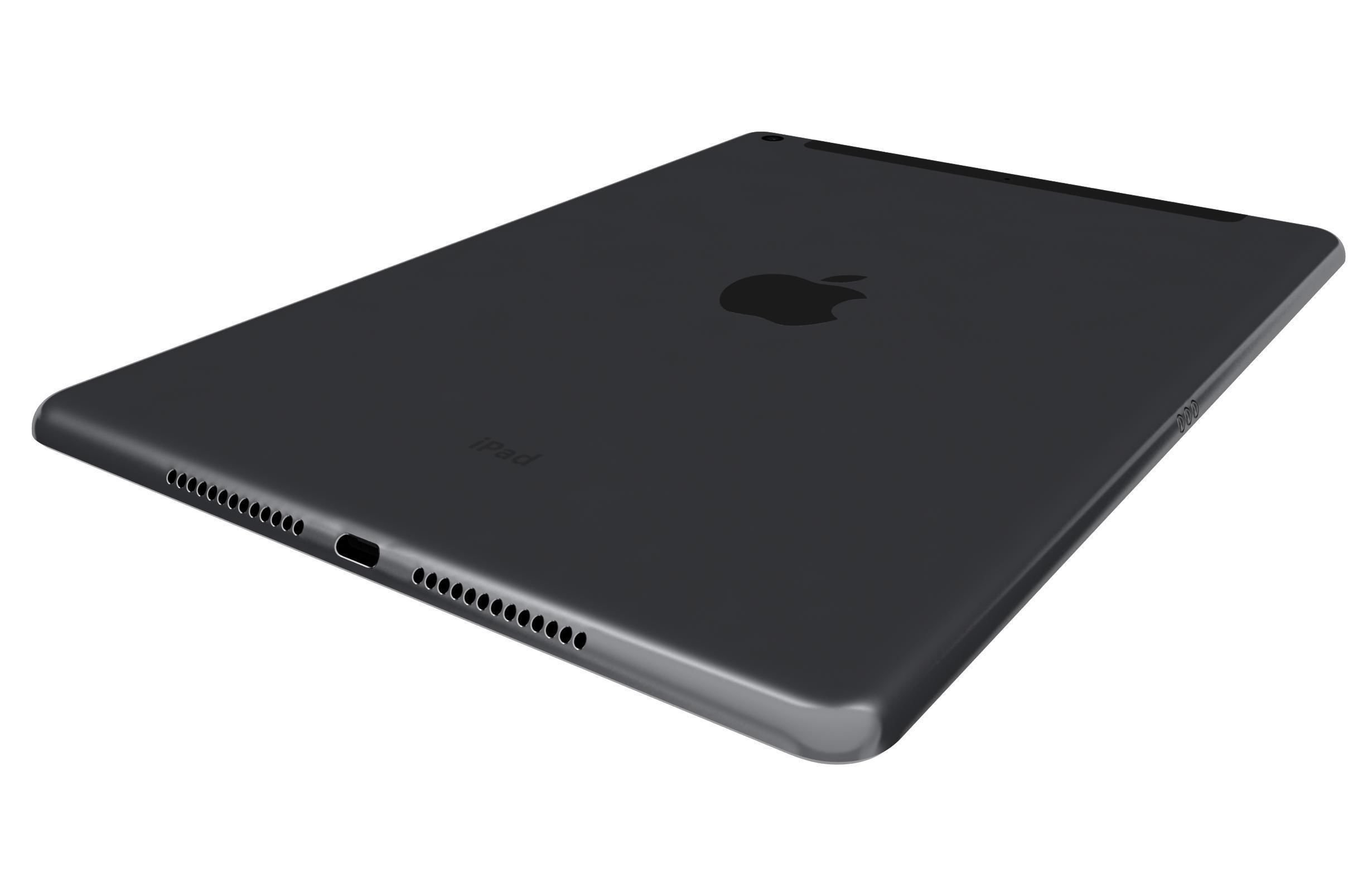 Apple iPad 10 2 2021 9th Gen Space Gray And Silver 3D model_27