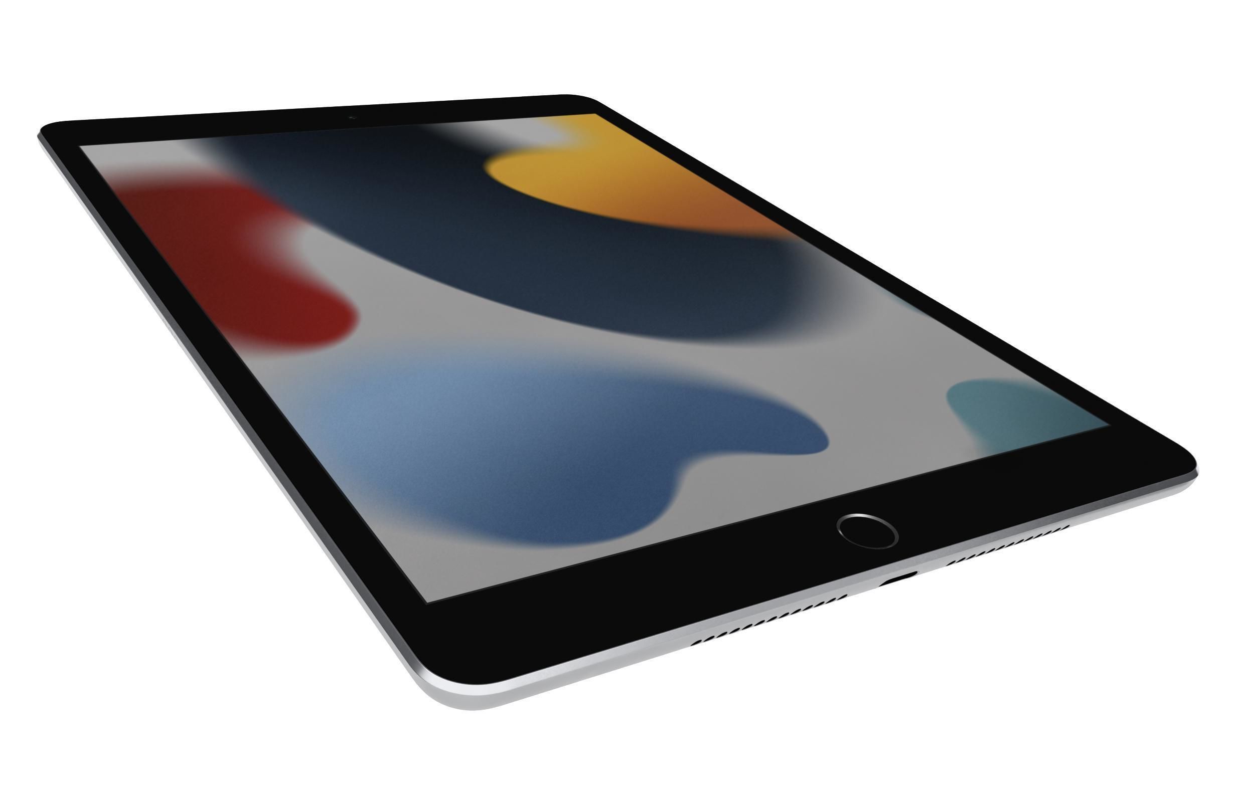Apple iPad 10 2 2021 9th Gen Space Gray And Silver 3D model_24