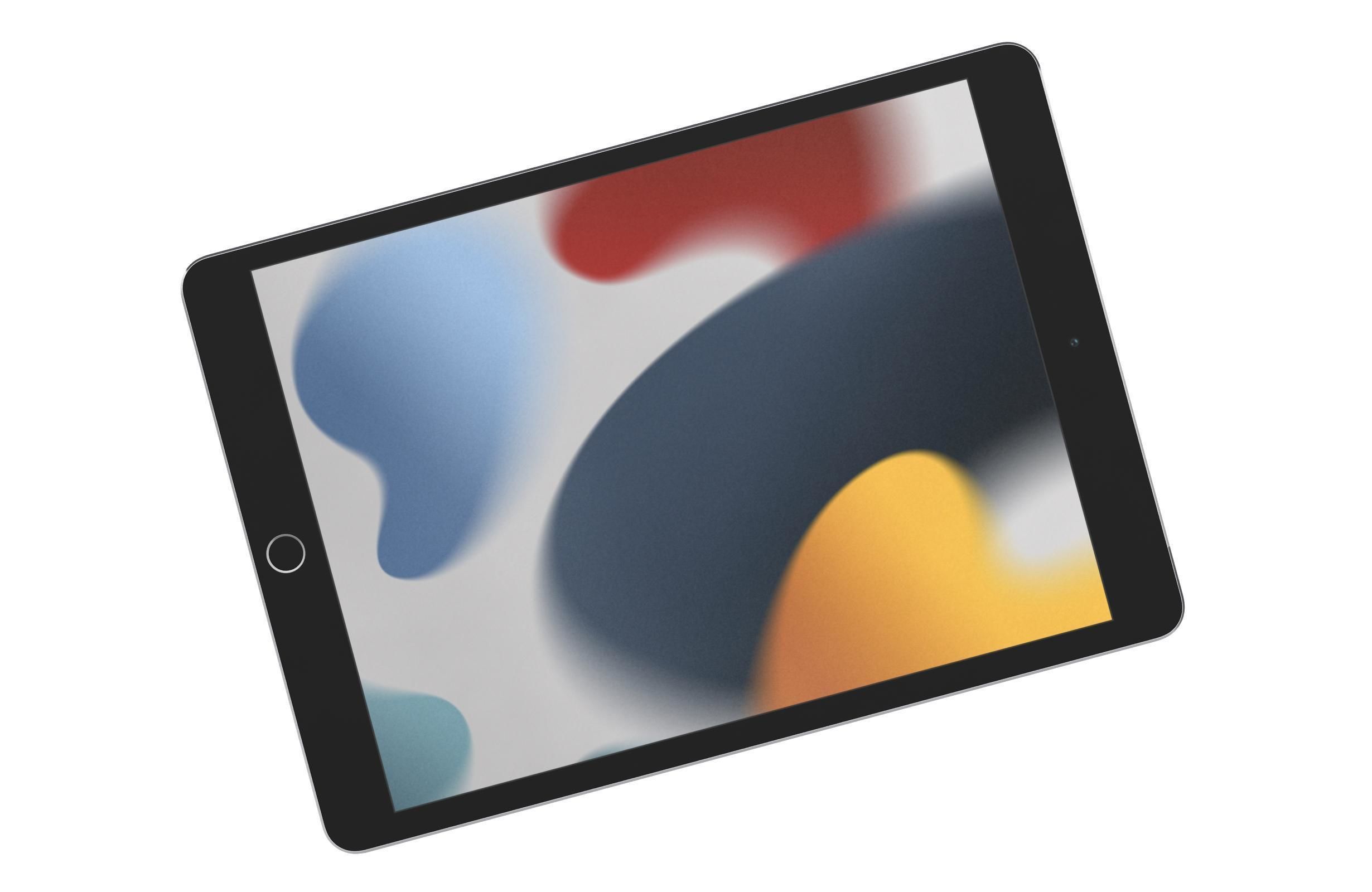 Apple iPad 10 2 2021 9th Gen Space Gray And Silver 3D model_20