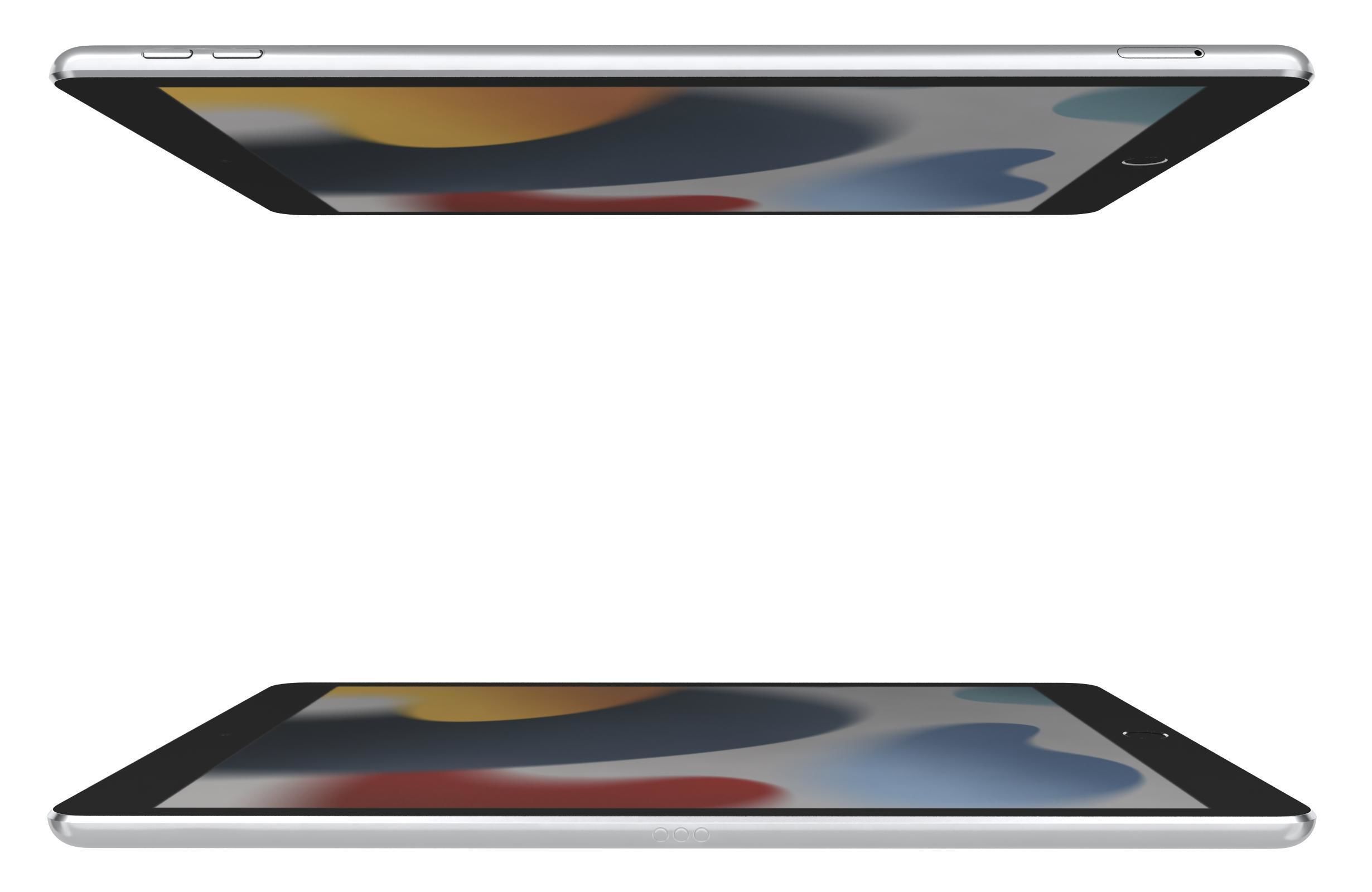 Apple iPad 10 2 2021 9th Gen Space Gray And Silver 3D model_32