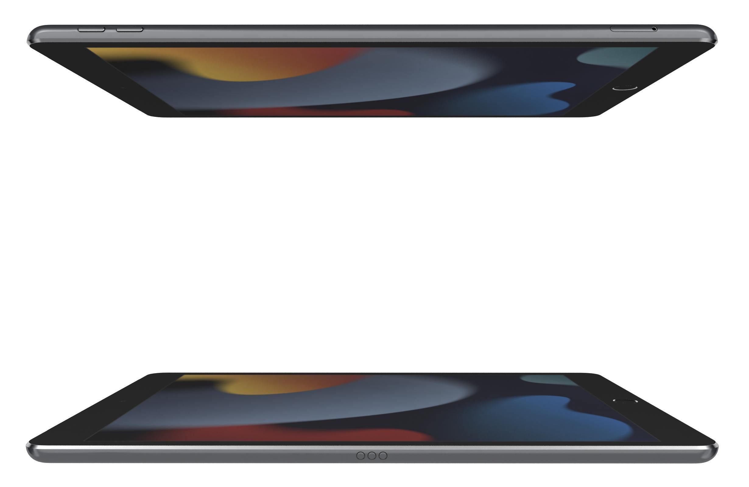 Apple iPad 10 2 2021 9th Gen Space Gray And Silver 3D model_31