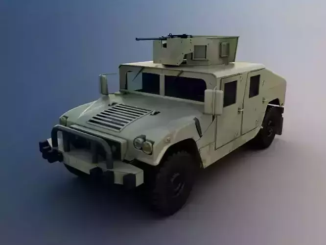 White Military Truck