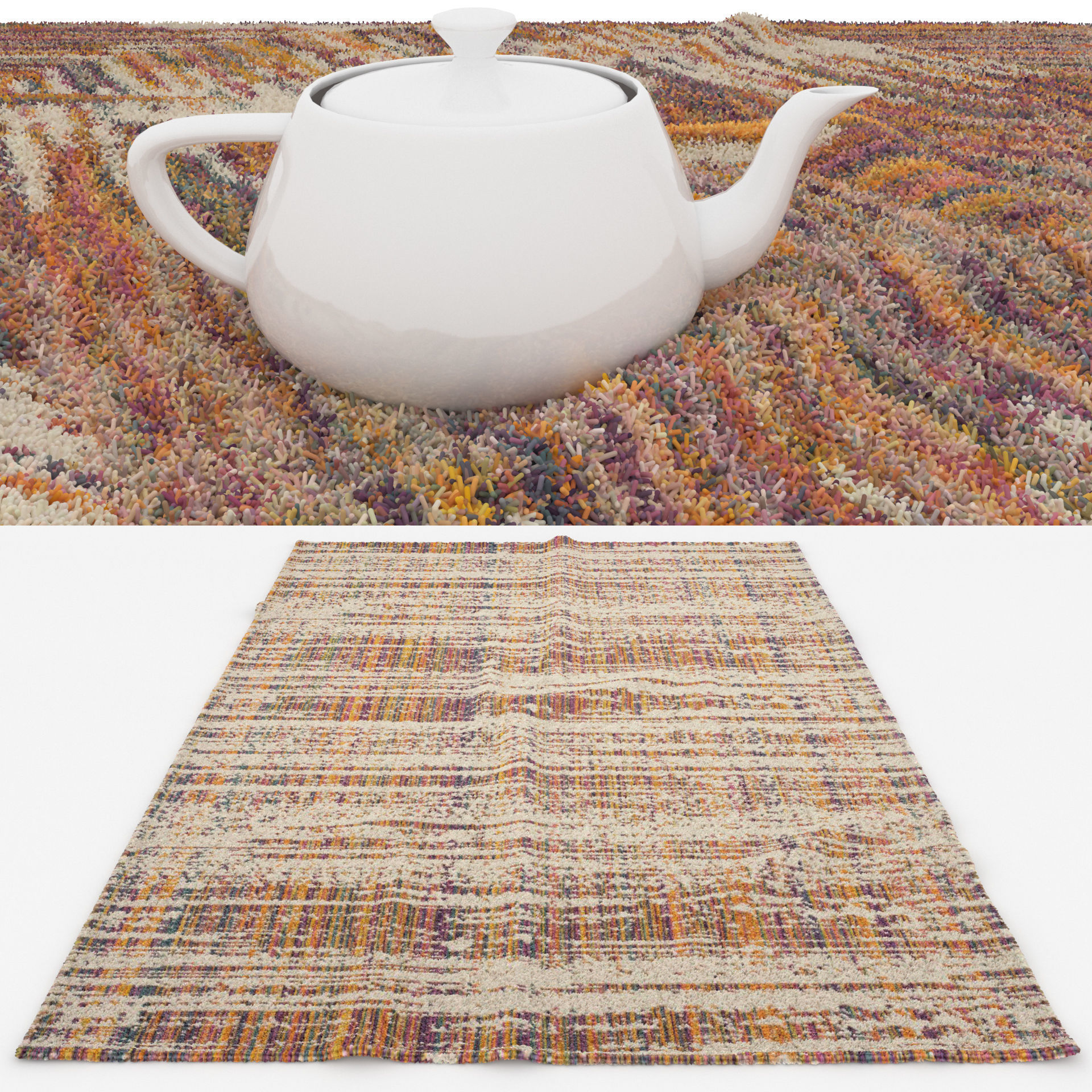Rugs No 380 Low-poly 3D model_1