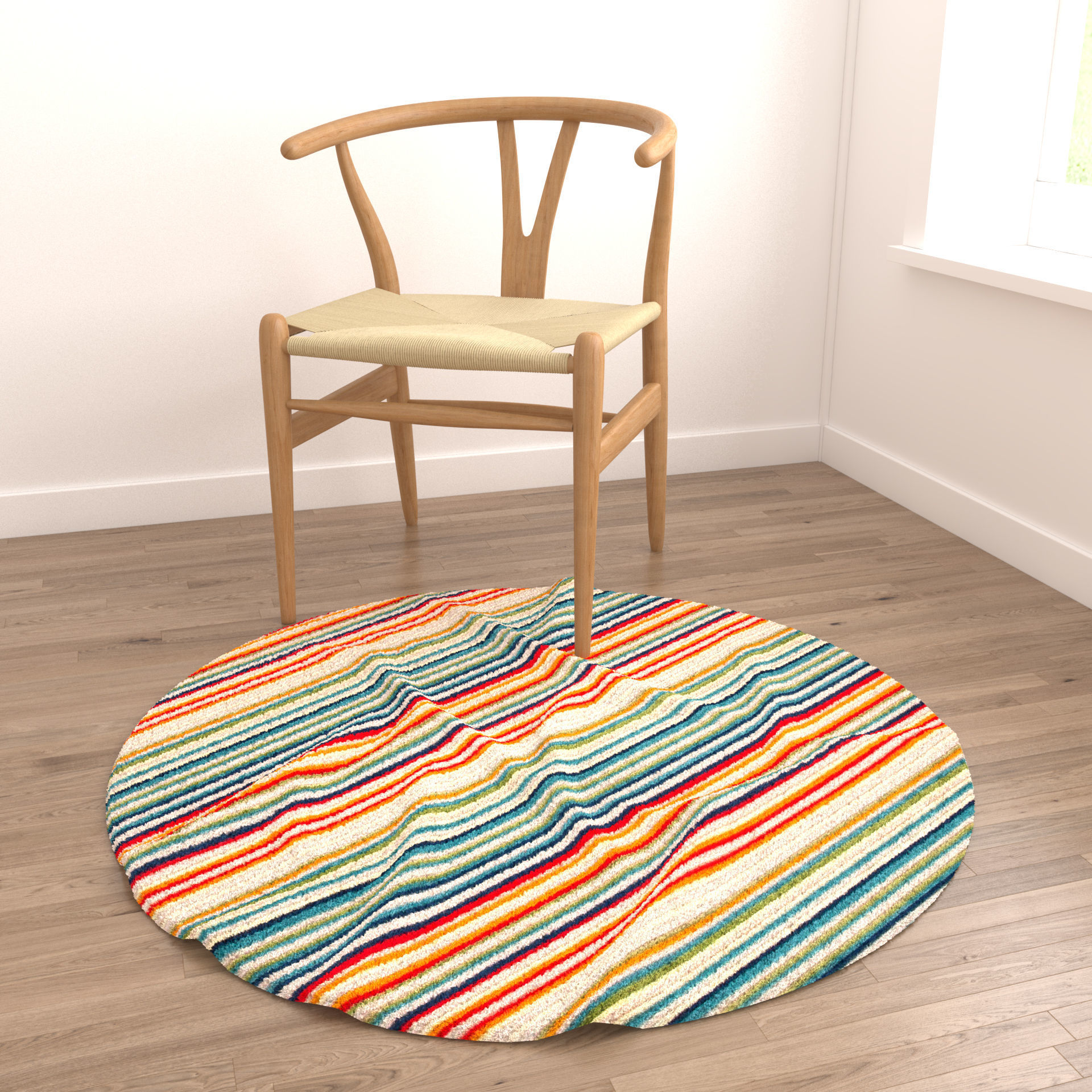 Rugs No 382 Low-poly 3D model_3