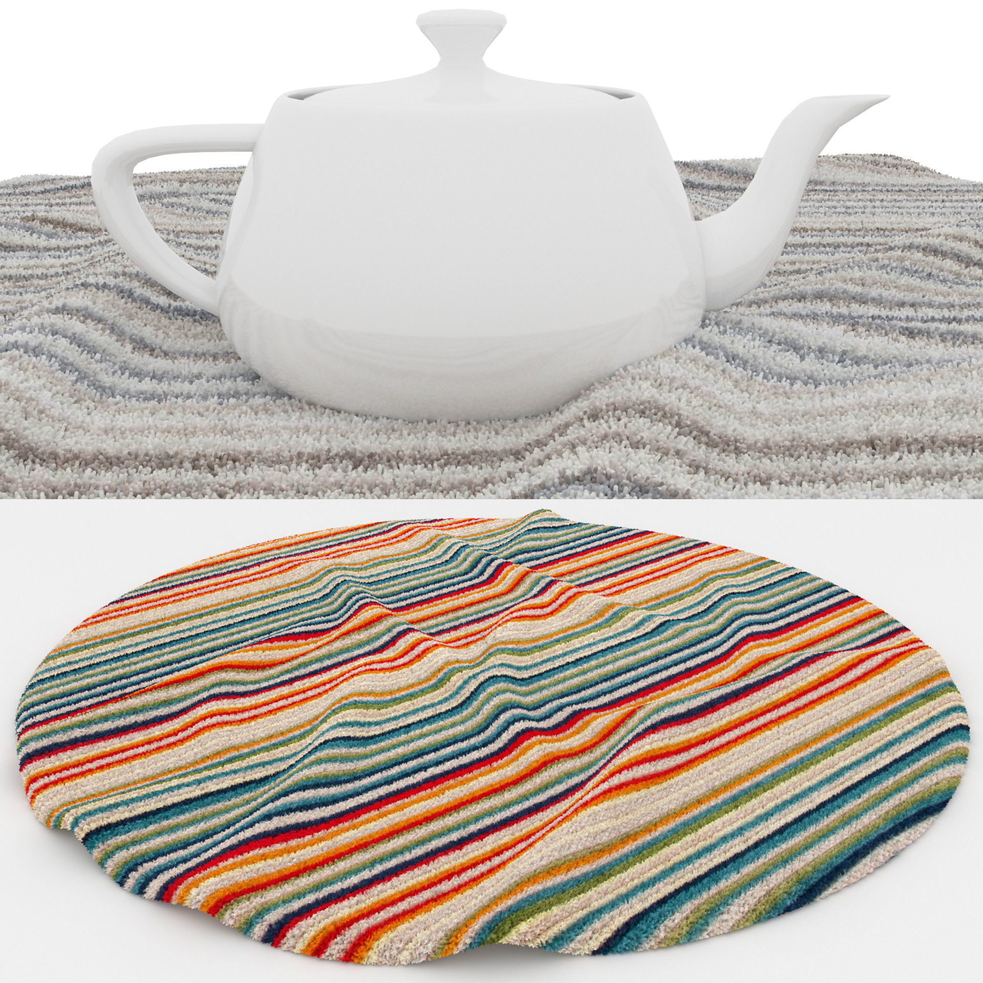 Rugs No 382 Low-poly 3D model_1