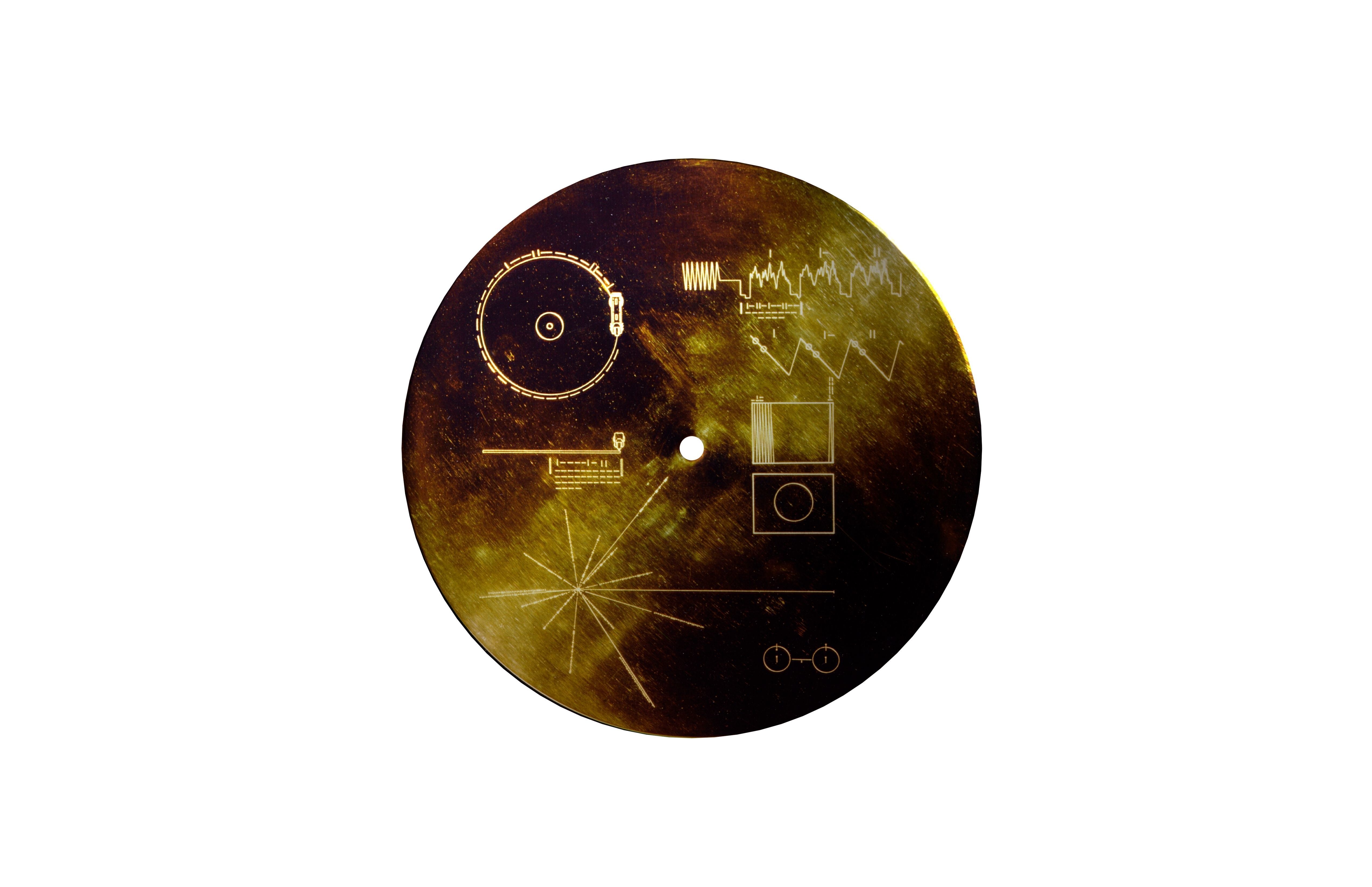 Voyager Golden Record v1 001 Low-poly 3D model_2