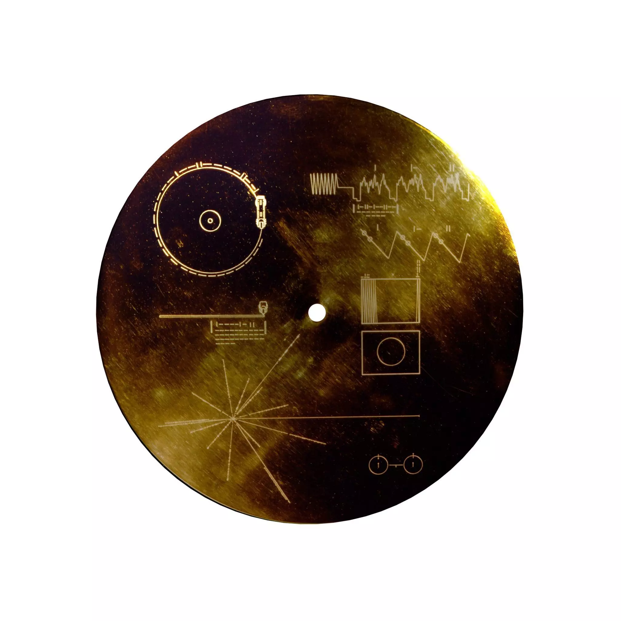 Voyager Golden Record v1 001 Low-poly 3D model_0