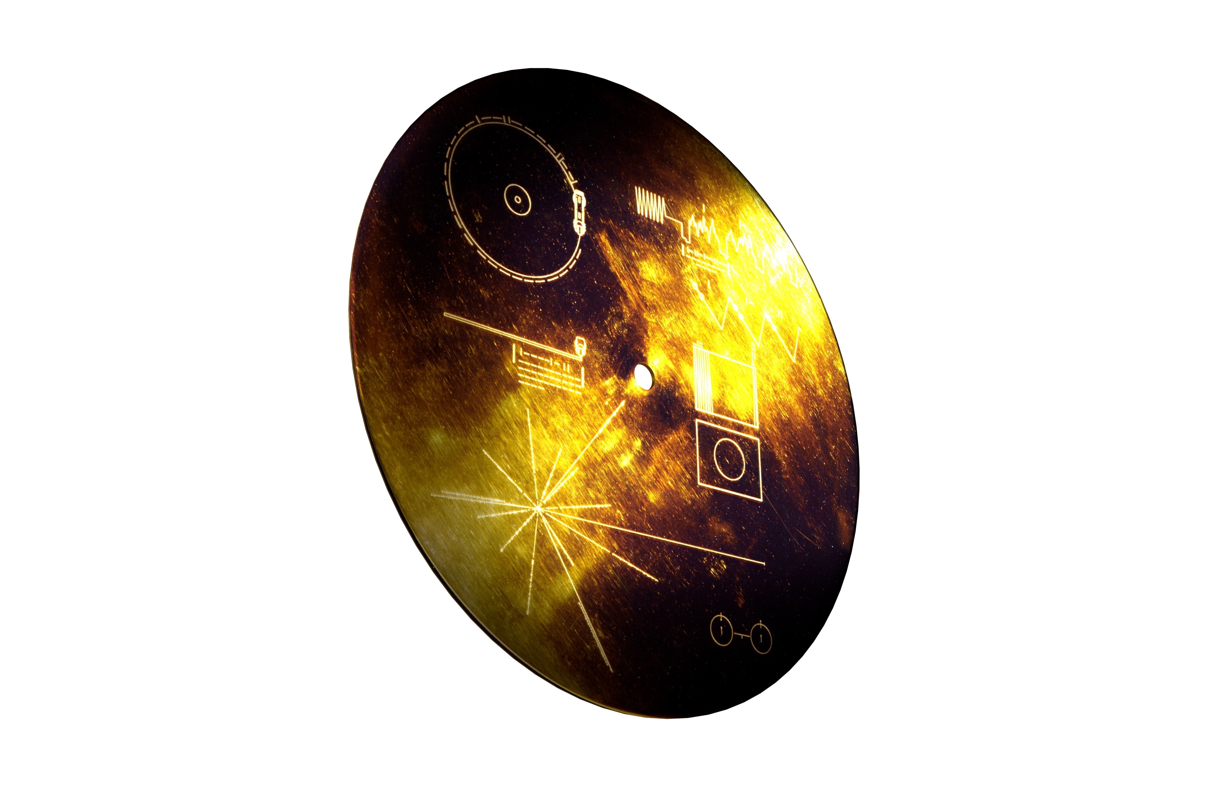 Voyager Golden Record v1 001 Low-poly 3D model_4