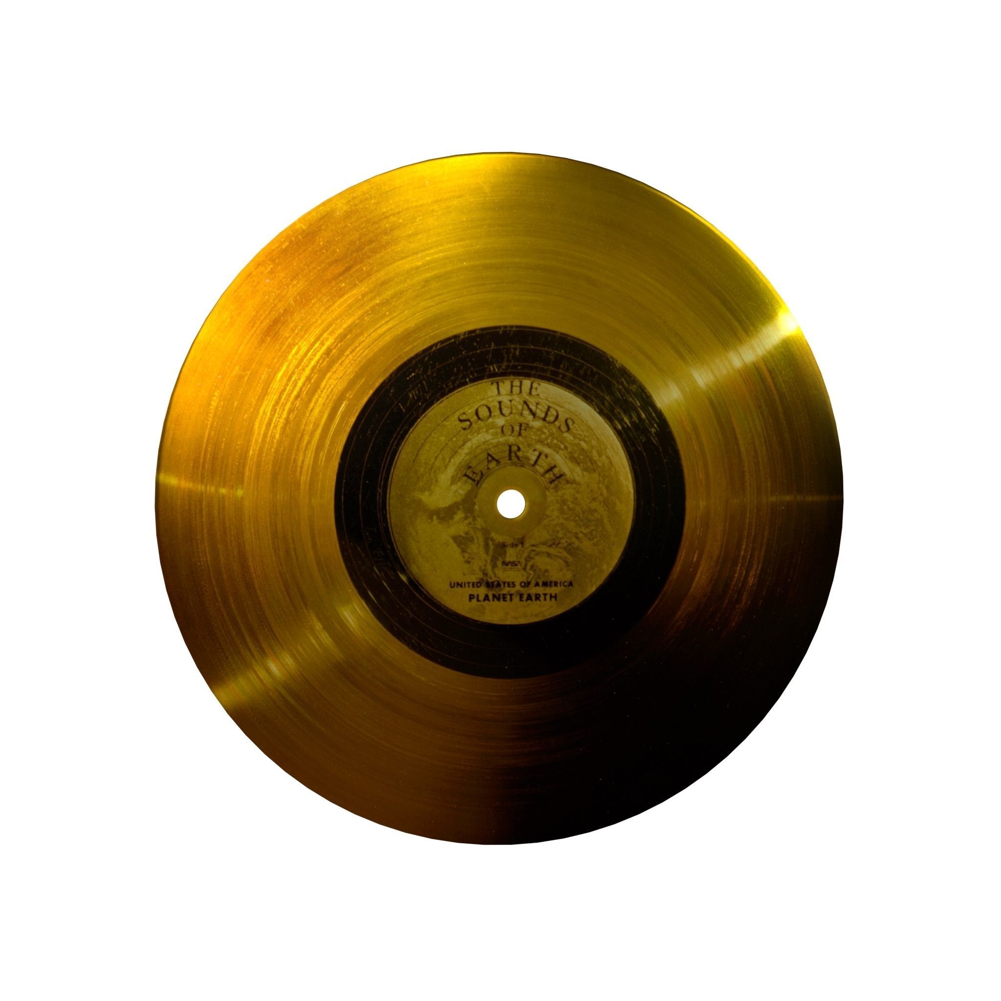 Voyager Golden Record v1 001 Low-poly 3D model_5