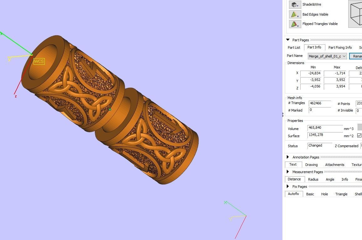 Spacer Bead Charm with Pagan Germanic Runes 3D print model_7