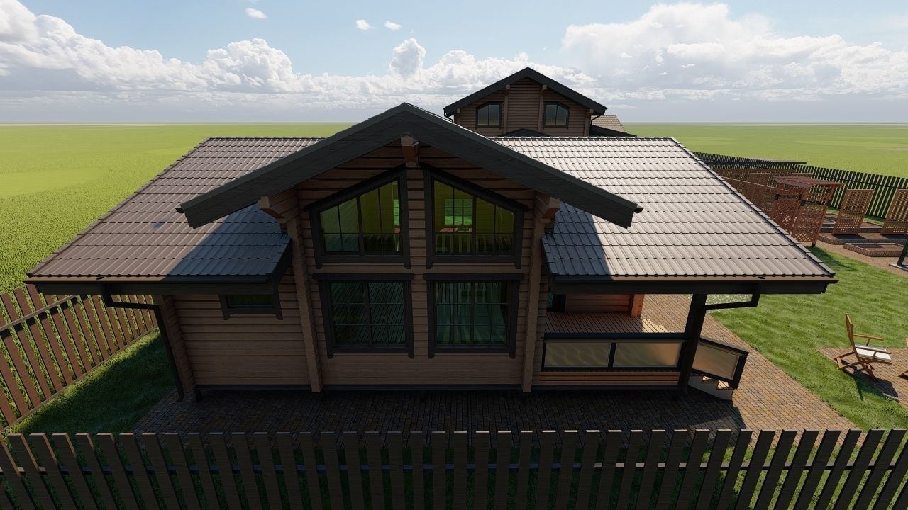 Log house 3D model_8