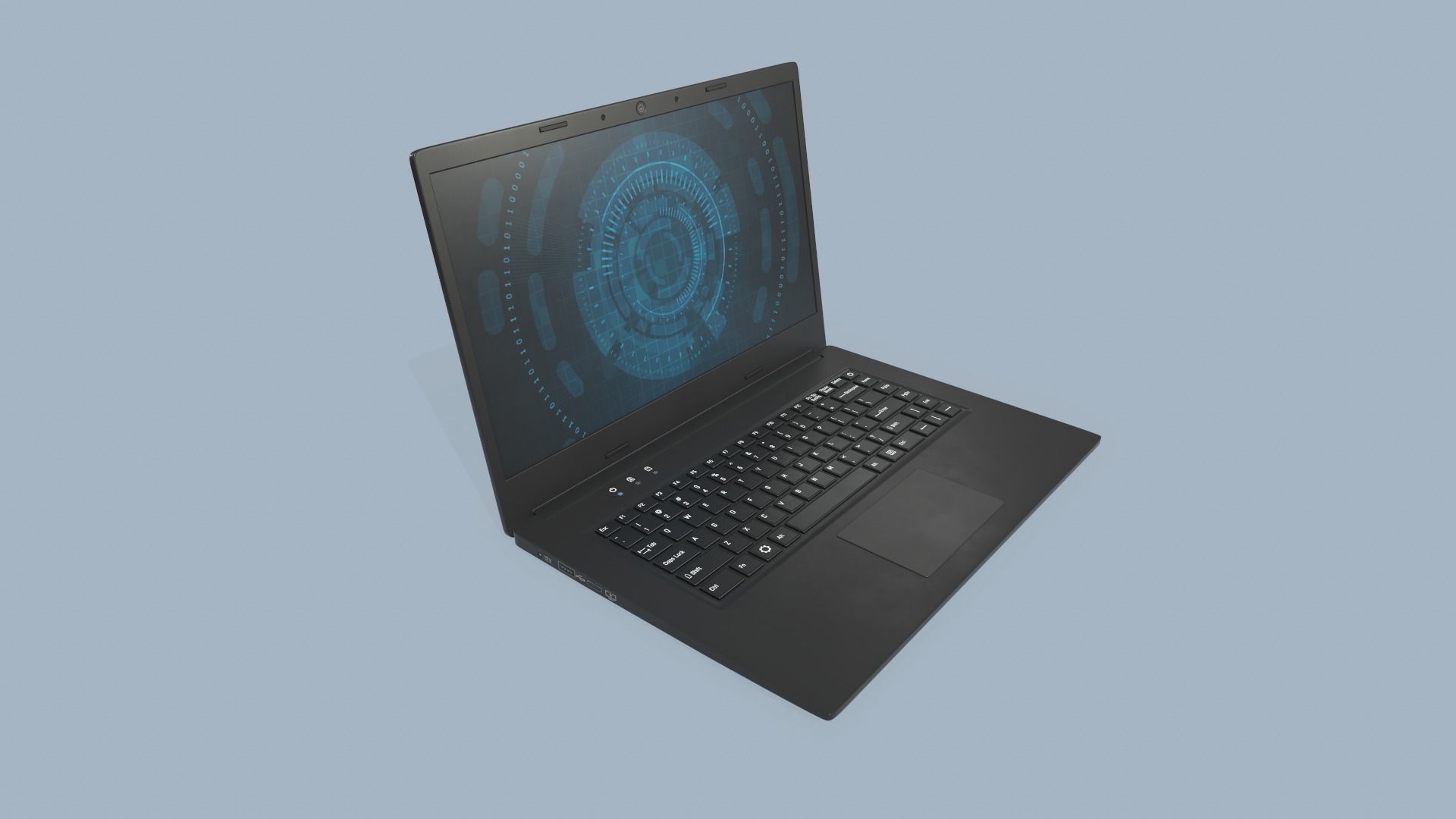 Laptop Low-poly 3D model_6