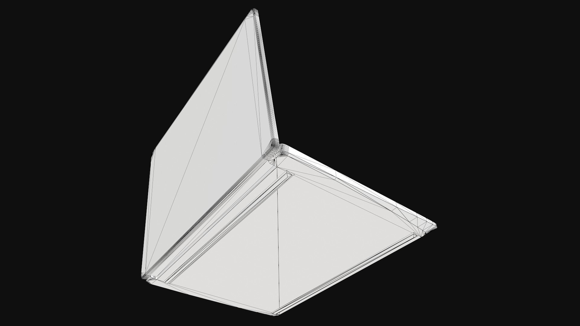 Laptop Low-poly 3D model_12