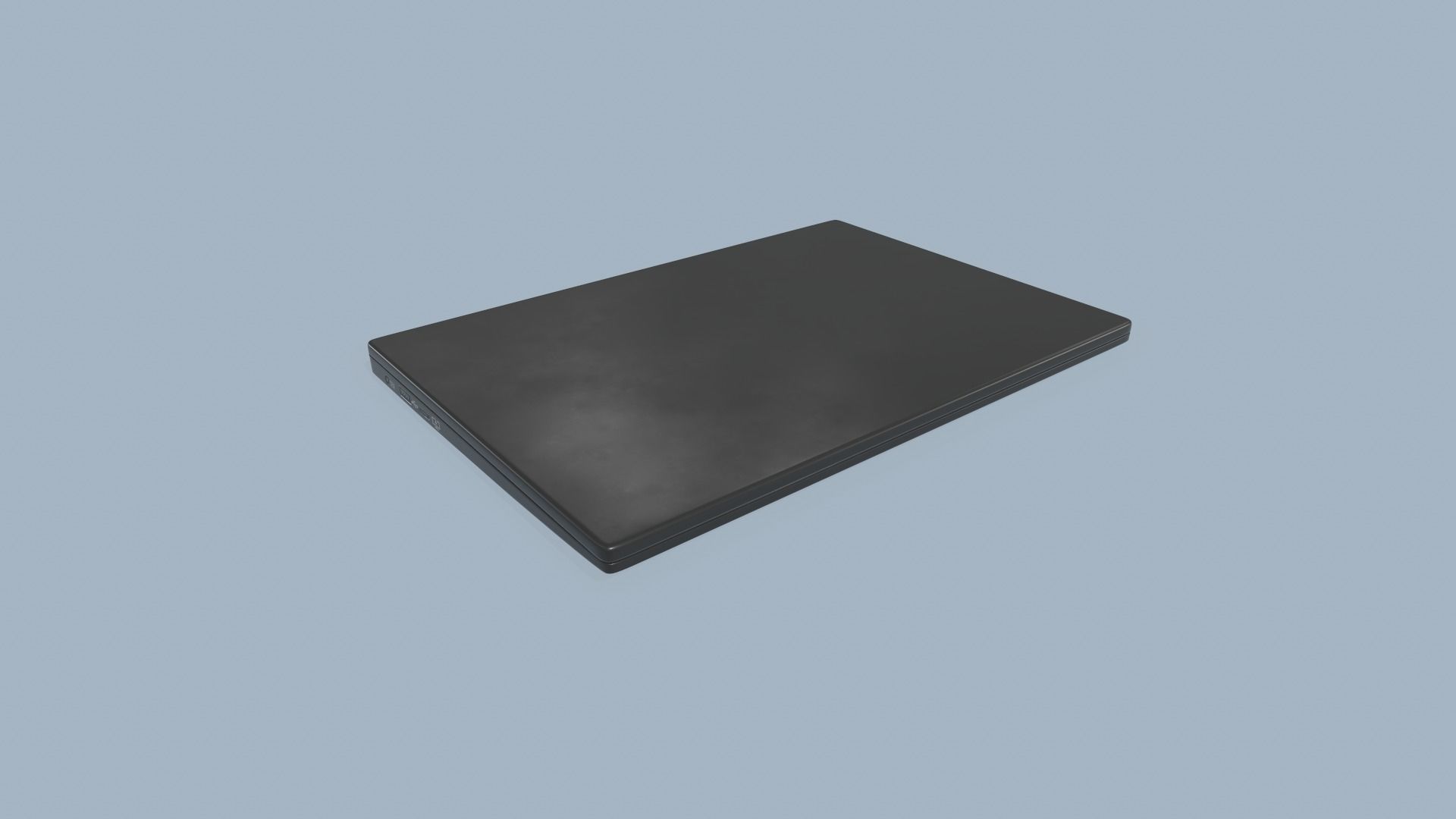 Laptop Low-poly 3D model_3