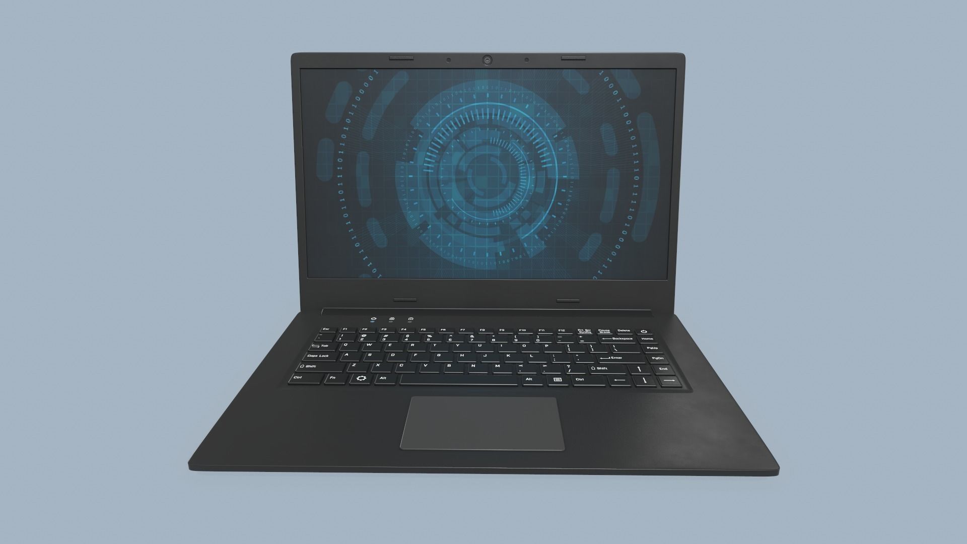 Laptop Low-poly 3D model_5