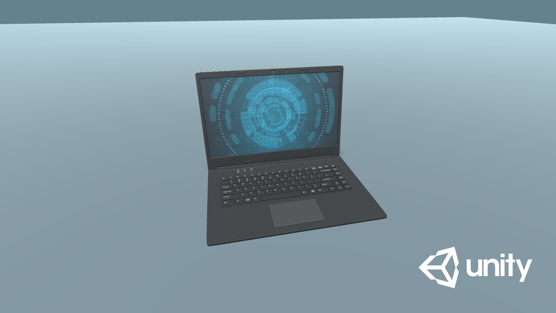 Laptop Low-poly 3D model_13